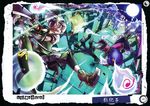  artist_name battle black_hair black_legwear blue_eyes blue_hair dress duel full_moon gloves grave graveyard hair_ornament hair_ribbon hair_rings hair_stick hairband hat heterochromia highres hitodama jiangshi kage_houshi kaku_seiga karakasa_obake katana konpaku_youmu konpaku_youmu_(ghost) lamp looking_at_another miyako_yoshika moon multiple_girls night night_sky ofuda outstretched_arms puffy_sleeves red_eyes ribbon scan shawl shirt short_hair short_sleeves skirt sky star sword tatara_kogasa thighhighs touhou tree triangular_headpiece umbrella vest weapon white_hair zombie 