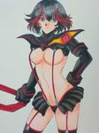  1girl breasts kill_la_kill large_breasts matoi_ryuuko midriff senketsu suspenders 