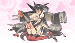  bare_shoulders black_hair black_panties blade_(galaxist) blonde_hair blush boots elbow_gloves fingerless_gloves garter_straps gloves grey_footwear hairband headgear heart hug kantai_collection long_hair multiple_girls nagato_(kantai_collection) one_eye_closed open_mouth panties red_legwear shimakaze_(kantai_collection) skirt striped striped_legwear thighhighs underwear very_long_hair white_gloves yuri 