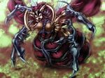  antennae blue_eyes breasts duel_monster emudoru insect_girl insect_queen insect_wings large_breasts monster_girl no_nipples solo wings yuu-gi-ou yuu-gi-ou_duel_monsters 
