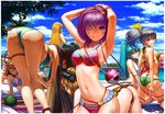  ;) animal_ears anklet arm_cannon armpits arms_up ass beach bent_over bespectacled bikini black_hair blonde_hair blue_bikini blue_eyes bracelet breast_press breasts bucket cat_ears day food frilled_bikini frills fruit glasses green_bikini hairband halter_top halterneck heart horn hoshiguma_yuugi innertube jewelry kaenbyou_rin kisume kneepits kochiya_sanae komeiji_koishi komeiji_satori kurodani_yamame layered_bikini long_hair maco_(macoillust) md5_mismatch medium_breasts mizuhashi_parsee multiple_girls navel one-piece_swimsuit one_eye_closed outdoors pointy_ears ponytail pose purple_eyes purple_hair red_eyes reiuji_utsuho short_hair sideboob silver_hair smile striped striped_bikini striped_swimsuit subterranean_animism swimsuit tattoo third_eye thong_bikini touhou v very_long_hair watermelon weapon white_bikini white_swimsuit yellow_eyes 