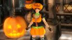  1girl corset dead_or_alive dead_or_alive_5 halloween hat mila_(dead_or_alive) mila_(doa) official_art pumpkin tecmo 