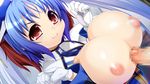  artist_request blue_hair breasts character_request fang gloves huge_breasts kouki_kuu paizuri red_eyes sengoku_hime_2 smile sonken_chuubou_(sangoku_hime_2) source_request unicorn-a 