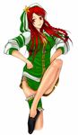  alternate_costume braid contemporary hands_on_hips hong_meiling hood hooded_jacket jacket long_hair red_eyes red_hair sleeves_pushed_up solo task_(artist) touhou twin_braids 