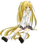  bad_id bad_pixiv_id blonde_hair little_busters! long_hair solo tokido_saya tsukiyo_(skymint) very_long_hair 