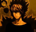  bad_source brown_hair death_note male_focus neonirvana ryuk shinigami solo yagami_light 