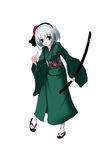  bad_id bad_pixiv_id highres japanese_clothes kimono konpaku_youmu moco_(pixiv) sheath sheathed solo sword touhou weapon 