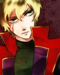  bad_id bad_pixiv_id blonde_hair burn_scar graham_aker green_eyes gundam gundam_00 konno_karin male_focus mister_bushido quality scar solo 