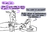  2026 2_horns after_sex antelope anthro betty_(weaver) blush blush_lines bodily_fluids bovid camera canid canine canis clothed clothed_anthro clothed_male clothing color_coded color_coded_speech_bubble dialogue digital_drawing_(artwork) digital_media_(artwork) dik-dik duo english_description english_text eyes_closed eyewear female fully_clothed fully_clothed_anthro fully_clothed_male glasses glasses_in_mouth head_on_pillow head_tuft holding_camera holding_object horn larger_female linked_speech_bubble lying male male/female mammal nude nude_anthro nude_female on_back pack_street pillow round_glasses simple_background size_difference smaller_male smile speech_bubble spot_color sweat sweatdrop text the_weaver true_antelope tuft unnamed_character white_background wolf 