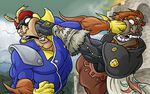  2boys captain_falcon crosscounter f-zero face_punch face_punching falcon_punch fight fighting ganondorf in_the_face lowres male male_focus multiple_boys punching super_smash_bros super_smash_bros. the_legend_of_zelda thumbnail 