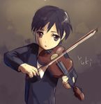  :o bad_id bad_pixiv_id black_hair bow_(instrument) brown_background brown_eyes formal instrument looking_at_viewer lowres male_focus music parted_lips playing_instrument signature simple_background sketch solo suit upper_body violin yuki_(vicious) 