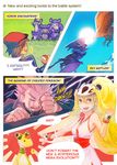  2boys ampharos bicycle_helmet blonde_hair calme_(pokemon) clothes_writing comic crying english gen_1_pokemon gen_2_pokemon gen_6_pokemon helmet koruni_(pokemon) loika long_hair multiple_boys noivern pokemon pokemon_(creature) pokemon_(game) pokemon_xy ponytail rattata sun talonflame tears two_side_up very_long_hair wataru_(pokemon) 