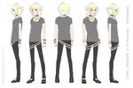  1boy blonde_hair jewelry male male_focus red_eyes vocaloid yohioloid 