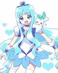  blue_choker blue_eyes blue_hair blue_skirt choker coffret_(heartcatch_precure!) cure_marine dress earrings hair_ornament heart heartcatch_precure! jewelry kurumi_erika long_hair magical_girl precure ribbon skirt smile thighhighs white_legwear wrist_cuffs yukito_mayumi 