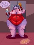  alien awesomenauts breasts chubby coco_nebulon female kissasta meat milkshake nipples overweight purple_skin tentacles thick_thighs wide_hips 