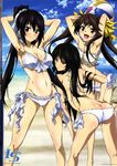  :d absurdres armpits arms_up artist_request ass ass_visible_through_thighs ball beach beachball belly bikini bikini_skirt black_eyes black_hair blush body_blush breasts butt_crack cleavage day fang frilled_bikini frills green_eyes high_ponytail highres huang_lingyin infinite_stratos long_hair lowleg lowleg_bikini medium_breasts multiple_girls navel official_art open_mouth orimura_madoka ponytail purple_eyes scan shinonono_houki shiny shiny_skin smile split_ponytail swimsuit twintails very_long_hair white_bikini 