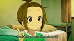  1girl animated animated_gif blush blush_stickers brown_hair cheek_press k-on! subtitled tainaka_ritsu talking 