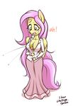  anthrofied big_breasts blush breasts equine female fluttershy_(mlp) friendship_is_magic garam green_eyes hair horse mammal my_little_pony open_mouth pegasus pink_hair pony sweat wardrobe_malfunction wings 