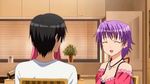  :d animated animated_gif black_hair blush chair eyes_closed flinch happoubi_jin jewelry kanojo_x_kanojo_x_kanojo lowres necklace open_mouth orifushi_akina orifushi_natsumi purple_hair scared shiki_haruomi smile sweatdrop 