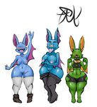  absurd_res anthro bat big_breasts blush breasts female hi_res mammal nintendo nipples no_eyes nude open_mouth pok&#233;mon pok&#233;morph pok&eacute;mon pussy shiny tattoo thick_thighs video_games voluptuous wide_hips wolflance zubat 