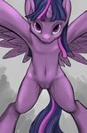  equine female feral friendship_is_magic fur hair hobbes_maxwell horn horse looking_at_viewer mammal my_little_pony navel pony purple_eyes purple_fur purple_hair pussy solo twilight_sparkle_(mlp) winged_unicorn wings 