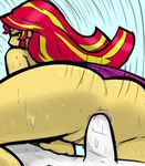  /mlp/ 2013 anal anal_penetration anus butt clothing comic equestria_girls female hair human male my_little_pony nude penetration penis plain_background pussy sex sunset_shimmer_(eg) sweat two_tone_hair white_skin yellow_skin 
