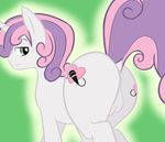  balls crossgender cutie_mark equine feral friendship_is_magic grin horn horse looking_at_viewer male mammal my_little_pony pony raised_tail solo standing sweetie_belle_(mlp) unicorn vulapa 
