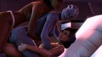  alien anal anal_penetration animated anthro areola asari big_breasts blue_skin breasts commander_shepard dildo erect_nipples female group group_sex human human_on_alien interspecies lesbian lordaardvark mammal mass_effect nipples nude penetration pillow sex sex_toy strapon threesome traynor vaginal vaginal_penetration 