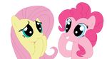  animated blue_eyes equine female feral fluttershy_(mlp) friendship_is_magic fur hair horse long_hair mammal my_little_pony open_mouth pegasus pink_fur pink_hair pinkie_pie_(mlp) plain_background pony smile teeth tomdantherock tongue tongue_out transparent_background wings yellow_fur 