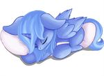  cute equine female feral friendship_is_magic hair horn horse long_hair mammal my_little_pony pillow plain_background pony princess_luna_(mlp) sleeping solo white_background winged_unicorn wings zokkili 