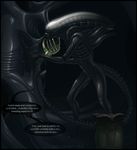  alien alien_(franchise) claws english_text erection female male nude penis text toe_claws viral_divinity xenomorph 