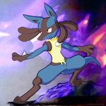  chrome-mmvii chrome-mmvii_(artist) lucario male nintendo pok&#233;mon pok&eacute;mon video_games 