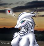  blue_eyes blush breasts dragon female legendary_pok&#233;mon legendary_pokemon nintendo pok&#233;mon pok&#233;morph pok&eacute;mon reshiram shira_(snowfyre) smile snowfyre video_games white_skin 