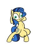  animated arms_behind_head blue_hair breasts cutie_mark equine female feral freckles green_eyes hair horse killryde mammal milky_way_(character) my_little_pony plain_background pony teats two_tone_hair white_background 