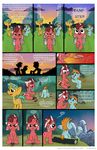  comic cub dialog donkey equine female feral forest friendship_is_magic heads_and_tails horn horse horse_tail male mammal my_little_pony original_character pony smudge_proof snails_(mlp) snips_(mlp) tails tails_(mlp) text tree unicorn young 