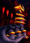  giratina haychel looking_at_viewer nintendo pok&#233;mon pok&eacute;mon red_eyes solo video_games 