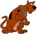  cum dog feral great_dane human male mammal penis scooby-doo scooby-doo_(series) what 