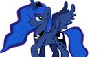  blue_eyes blue_fur blue_hair cutie_mark equine female feral friendship_is_magic fur hair horn horse jbond mammal my_little_pony pony princess_luna_(mlp) solo winged_unicorn wings 