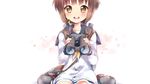  brown_eyes brown_hair kantai_collection seifuku short_hair white yukikaze_(kancolle) 