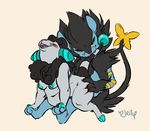  bite blood blush breasts chubby claws digitigrade female flaaffy jellybats luxray male nintendo on_top plain_background pok&#233;mon reverse_cowgirl_position rough_sex scratching sex sitting straight video_games 