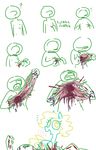  &lt;3 ? anon blood comic cutie_mark death equine female friendship_is_magic gore grotesque_death guts hair horse human intestines mammal my_little_pony navel nipples organs original_character pony the_weaver transformation 