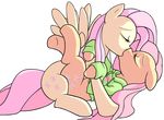  cutie_mark duo edit equine eyes_closed female feral floppy_ears fluttershy_(mlp) friendship_is_magic hoodie horse kissing lesbian lying mammal missionary_position my_little_pony on_back pegasus plain_background pony selfcest sex square_crossover white_background wings 
