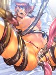  1girl anal anus breasts censored cum cum_in_ass cum_in_pussy double_penetration homare_(fool&#039;s_art) homare_(fool's_art) pussy rape spread_legs tentacle vaginal 