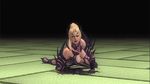  1girl 3d animated animated_gif ass blonde_hair breasts dead_or_alive dead_or_alive_5 defeated large_breasts ninja_gaiden official_art rachel rachel_(ninja_gaiden) solo tecmo thong 