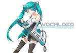  aqua_eyes aqua_hair bad_id bad_pixiv_id character_name chiiio copyright_name detached_sleeves hatsune_miku headset instrument keytar long_hair music playing_instrument see-through skirt solo thighhighs twintails very_long_hair vocaloid 