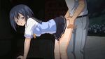  animated animated_gif ass ass_grab bent_over blue_hair brown_eyes bus_stop censored clothed_sex doggystyle looking_back school_uniform sex short_hair skirt skirt_lift tsukuyama_nagisa uhou_renka vaginal 