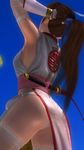  1girl 3d ass breasts dead_or_alive dead_or_alive_5 from_behind highres kasumi kasumi_(doa) large_breasts panties ponytail tecmo underwear 