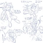  2013 ask_twibra bluntwhiskey discord_(mlp) ear_piercing equine feathermoon female feral friendship_is_magic horse male my_little_pony original_character pegasus piercing pony size-difference wings 