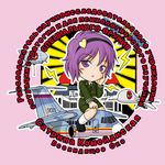  aircraft airplane an-148 blimp chibi cyrillic dirigible eyes hairband hand_on_own_cheek komeiji_satori lightning_bolt lowres military military_uniform mq-1_predator ranguage russian sakurato_tsuguhi satellite shoes sitting socks solo touhou translated uav uniform white_legwear 