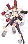  1girl 5boys bar_censor blush breasts brown_hair censored clone clothing_aside commentary disembodied_hand eiyuu_densetsu finger_in_another's_mouth fingering full_body hakuleg hand_on_another's_cheek hand_on_another's_face highres holding_another's_leg holding_hands long_hair multiple_boys nipple_stimulation nipple_tweak nipples open_clothes open_shirt panties panties_aside pantyhose rean_schwarzer sen_no_kiseki_(series) small_breasts toes torn_clothes torn_pantyhose towa_herschel underwear yellow_eyes 